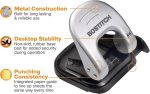 Bostitch Office EZ Squeeze Reduced Effort 2-Hole Punch, 20 Sheets, Locking Handle, Silver (2310) - Image 5